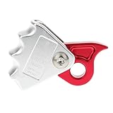 JISADER Rope Grab Outdoor Climbing Gear Rock Climbing Equipment Mountaineering Aluminum Alloy Fall Arrest Protection Suitable for Climbing Roo, Fit for