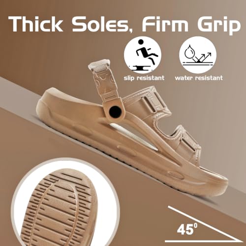 Image of DOCTOR HEALTH SUPER SOFT Men's Sports Sandals | Lightweight EVA Sandals with Back Strap | Anti-Skid Cushioned Comfort Outdoor Casual Walking Sandals