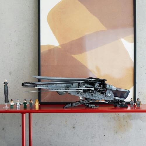 LEGO 10327 Icons Dune Atreides Royal Ornithopter, Model Kit for Adults to Build, Movie-Themed Aviation Gifts for Men, Women, Him, Her, Vehicle Set with 8 Minifigures Inc. Chani & Baron Harkonnen