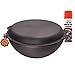 Produktbild ToCis Big BBQ Gusseisen Wok 8 Liter Grill-Wok Wokpfanne Guss-Pfanne mit Deckel Nasha Maysternya Serie Ø 35cm mit Pflegespray