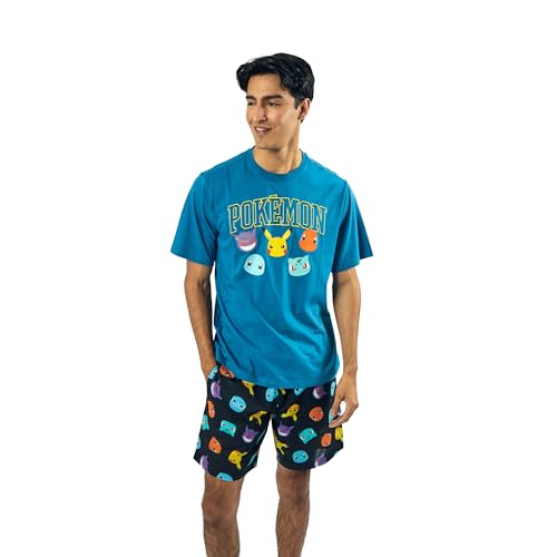 Pokemon Men's Short-Sleeve Tee and Sleep Shorts Set2