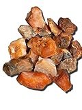 Raw Fire Agate ( 5 ounces ) Premium Rough Crystal Healing Gemstone Stones Assorted Sized Pieces & Chips
