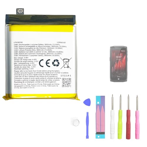 Aousavo LPN386390 Batterie de rechange LPN386390 compatible avec Crosscall Core M5 LPN386390 avec...