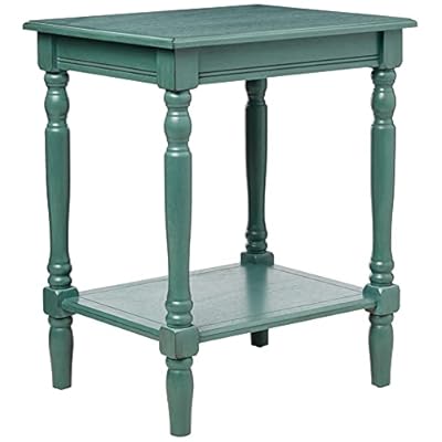 Decor Therapy Simplify 24" End Side Table, 24 x 19.5 x 15.75, Antique Iced Blue 41pcEVnImhS. SS400