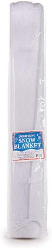 Darice Large Artificial White Snow Blanket 3 x 8 feet