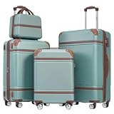 Merax Luggage Set 4-Piece with Cosmetic Case