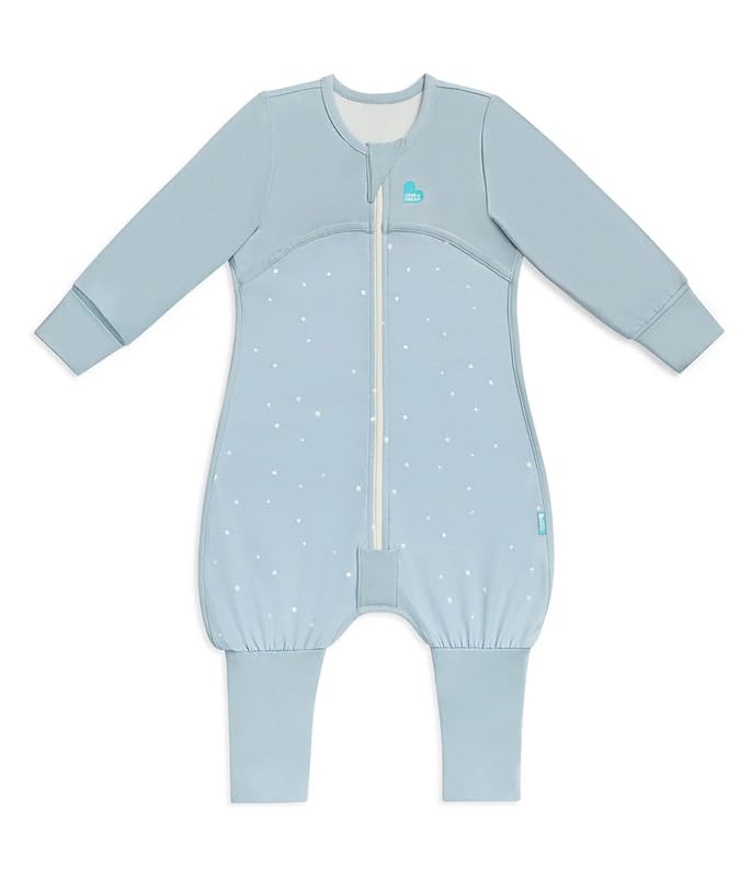 Image of Love to Dream Baby Sleep Suit Long Sleeve 1.0 TOG | Ultra-Soft Cotton for Stretch, Comfort & All-Night Warmth | Twinkle Powder Blue | 4 Years