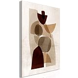 decomonkey | Impression sur Toile intissée Abstrait 60x90 cm | 1 Piece | Tableau mural Image sur Toile Photo Images Motif Moderne Décoration tendu sur Chassis Formes Art Brun Beige