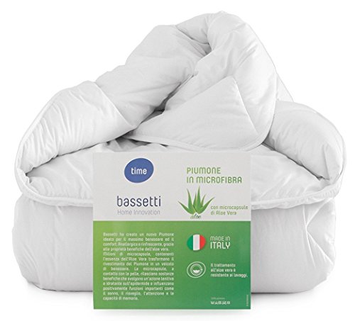 Piumino Leggero * Bassetti Il Piumone In Microfibra Con Aloe Vera Letto Singolo Una Piazza Cm 155 X 200