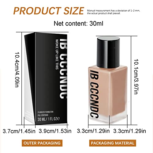 Base Líquida | Creme de Cobertura de Maquiagem de Controle de Oleosidade de Longa Duração - Cosmétic