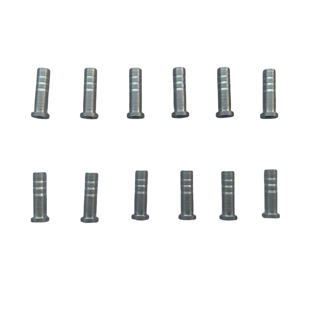 12pcs Aluminum Arrow Inserts for Carbon Arrows 6.2mm Archery Arrow Tip Insert .244 for 8-32 Screw Target Practice Field Points Broadheads & 5/16 inch Crossbow Compound Recurve Bow Arrow Shaft