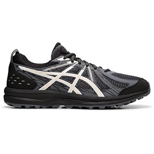 ASICS Men's Frequent Trail Running Shoes, Black/Birch, 10.5