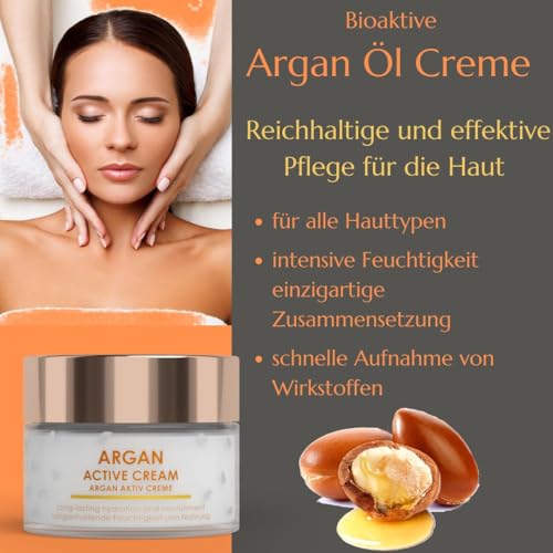 Arganöl Creme Green Idea Gesichtscreme für trockene Haut