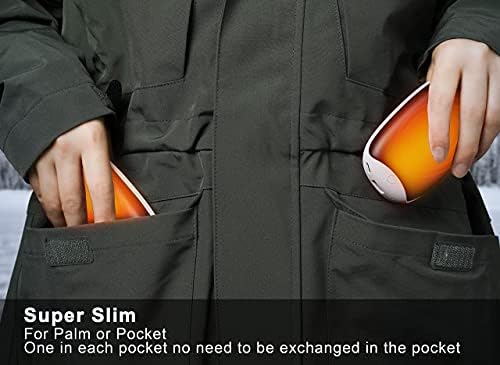 VNEED Hand Warmers Rechargeable, 2 in1 Magnetic Electric Hand Warmers Reusable, 4000mAh*2Packs, Long Lasting Heating Portable Perfect for Outdoors, Great Gift For Women Men