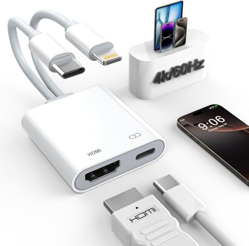 Adaptateur USB-C vers HDMI 4K pour iPhone iPad MacBook vers TV - 4