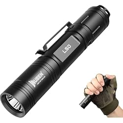 WUBEN L50 Rechargeable Tactical Flashlight, 1200 High Lumens Super Bright Handheld Flashlighs, IP68 with 5 Mode Pocket Light, LED Tail Switch Flash Light for Emergencie Camping Home Inspection Repair