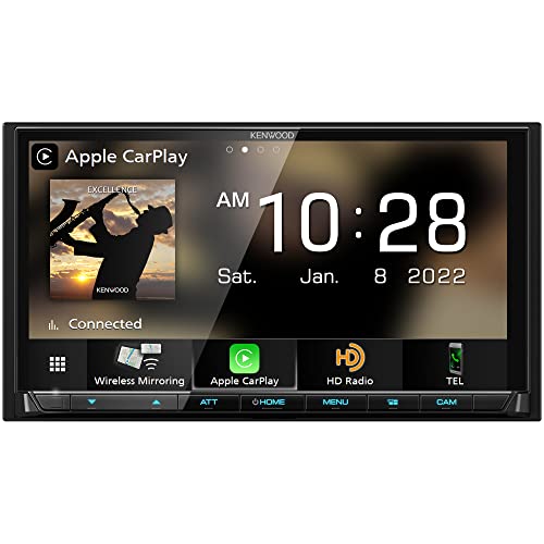 Kenwood Dmx908S Excelon 6.95 Inch Lcd Touchscreen Digital Multimedia Receiver, Wireless Apple Carplay And Android Auto, Double Din, Am/Fm Hd Radio, Bluetooth, Usb Port, Idatalink Maestro, Siriusxm #TOP1