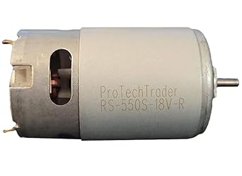 4 Pack RS-550s 18 Volt 12v-20v DC Motor Round Shaft High Power & Torque for DIY Electronic Projects, Drills, Robots, RC Vehicals, Remote Controlled Cars/Robot, Saw Repair/Replacement Engine 4pk