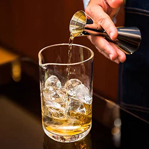 Jigger japonés de acero inoxidable 304, 2 oz y 1 oz miniatura 3
