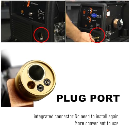 Alimentador de solda Mig CC 24V 40W, motor de alimentação de fio de rolo de soldador com montagem de