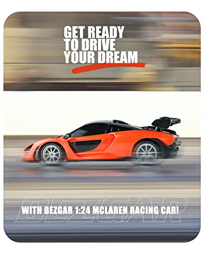 Bezgar Remote Control Car - 1:24 Scale Mclaren Senna Electric Sport Racing Toy Car Model Vehicle, 2.4Ghz Licensed Rc Car Series For Girls And Boys Age 8 9 10 11 12 Years Holiday Ideal Gift (Orange) #TOP5