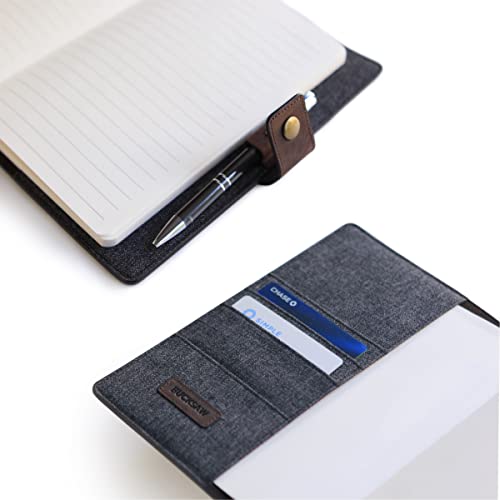 Couverture rechargeable cuir pleine fleur A5 Case Elegance avec carnet