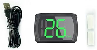 Car HUD Headup Display MPH GPS Digital Speedometer with LED Large Font Display for Car Truck SUV Motorcycle(With Car Charge Adapter,MPH)