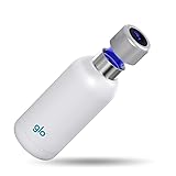 glo Botella Inteligente de Acero inoxidable Purificadora de agua sin BPA Autolimpieza al presionar un botón | 12H agua caliente y 24H fría | 400 ML de capacidad