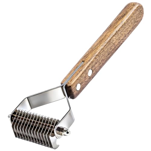Pet Undercoat Rake 14 Teeth Professional Pet Dematting Comb Grooming Stripping Tool for Dogs and Cats (Small)