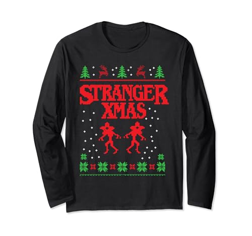 Stranger Xmas Lustiges Fest Festliches Hässliches Weihnachten Langarmshirt