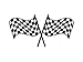 Sunny Decals Racing Checkered Flags Fabric Wall Decal