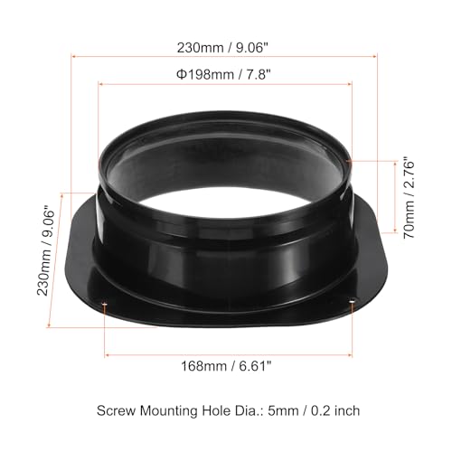 Conduit connecteur bride 8" pour réparer une évacuation de sèche-linge mal fixée