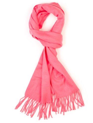 'Plum Feathers Winter Scarf Shawl with Cashmere Feel - Rich Solid Colors Winter Scarves and Wraps 72'' x 12'''