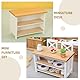 TOYANDONA Puppenhausmöbel Miniatur-möbeldekor Aufbewahrungsschrank Im Maßstab 1:12 Winziges Möbelornament Puppenhaus-tv-Schrank Möbelzubehör Für Miniatur-bücherregal Hölzern Schreibtisch