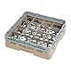 Voetglazenkorf m/1 opzetstuk 500x500 H 143mm max 92mm 16 comp. Cambro 16S318-184 Beige