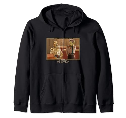 Star Wars Ahsoka Part 7 Hera Syndulla & C-3PO Always a Rebel Zip Hoodie