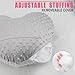 HapiPoppy Heart Surgery Pillow for After Open Heart Surgery Bypass Coughing Recovery Pillows with Pocket Chemo Port Sleeping Heart Shaped Pillow Patients Gifts, Minky Dot Light Gray