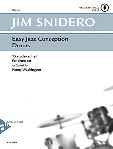 Easy Jazz Conception -- Drums: 15 Etudes for Jazz Rhythm Section (English/German Language Edition) (Book & CD) (BATTERIE) -  Snidero, Jim, Paperback