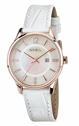 Preisvergleich Produktbild Breil Damen Analog Quarz Uhr mit Leder Armband TW1565