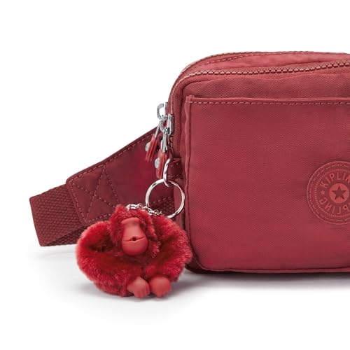 Image of Kipling Women's Abanu Medium Crossbody Bag, Lightweight, Adjustable Nylon Waist Pack with Multi-Compartment Zip Pockets