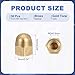 MECCANIXITY Acorn Hex Cap Nuts, M3x0.5mm Brass Dome Head Hex Decorative Cap Nuts for Screws Bolts Industrial Mechanical Electrical Equipment Repair Hardware(Gold Tone, Pack of 36)