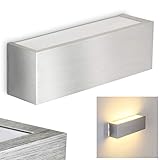 MODERNES DESIGN: Dieser Wandstrahler LED begeistert auf den ersten Blick alle Freunde des puristischen Designs. Die schnörkellose Wand Lampe passt in jede moderne Einrichtung.