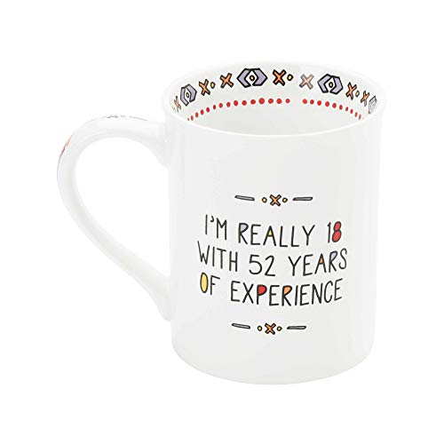Taza de cerámica roja 16 oz Enesco Our Name is Mud miniatura 2