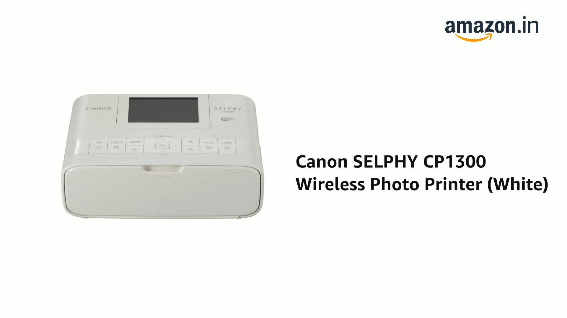 Canon SELPHY CP1300 Wireless Photo Printer (White) : Amazon.in