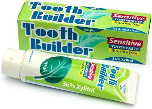 Squigle Tooth Builder crema dental para disfrutar alimentos fríos y calientes sin dolor 4oz