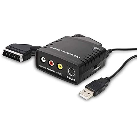 DIGITNOW! Video Grabber Capture Card Transfer TV / Hi8 / VHS to DVD, VHS Digital Converter with Scart Adaptor and RCA Cable Cover