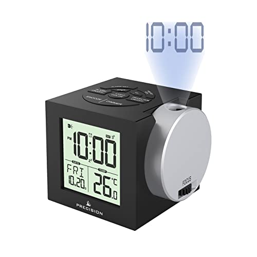 Precision AP057 Alarm Clock, Black, One Size