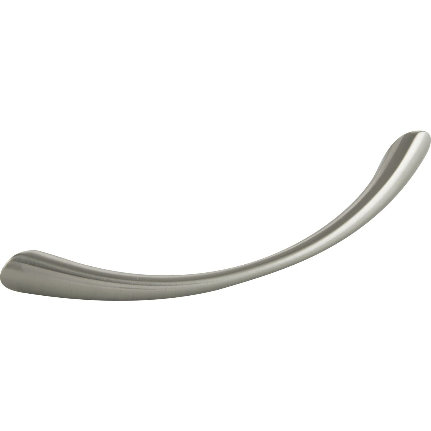 OPO 72 1933 19 Grimme Enid Furniture Handle (Curved), Width 155 mm, Drawer Handle, ZN Stainless Steel Effect, Matte, Silver