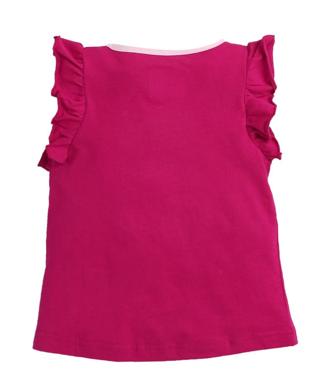 Image of BUMZEE Girl's Cotton Printed Regular Fit T-Shirt