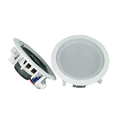 Rockville CC65T Pair 6.5" 70V Ceiling Speakers, 40W 8-Ohm Power, Aimable Tweeter, Flush Mount, Paintable Grill, for Restaurants, Cafes, Offices by Rockville - Image 6